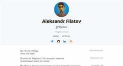 Desktop Screenshot of alfilatov.com